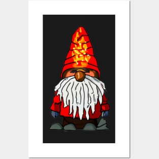 Fire Gnome Doodle Posters and Art